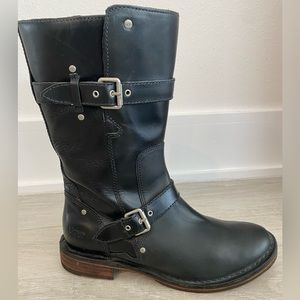 UGG Ladies Motorcycle Riding Boot Leather Size 7